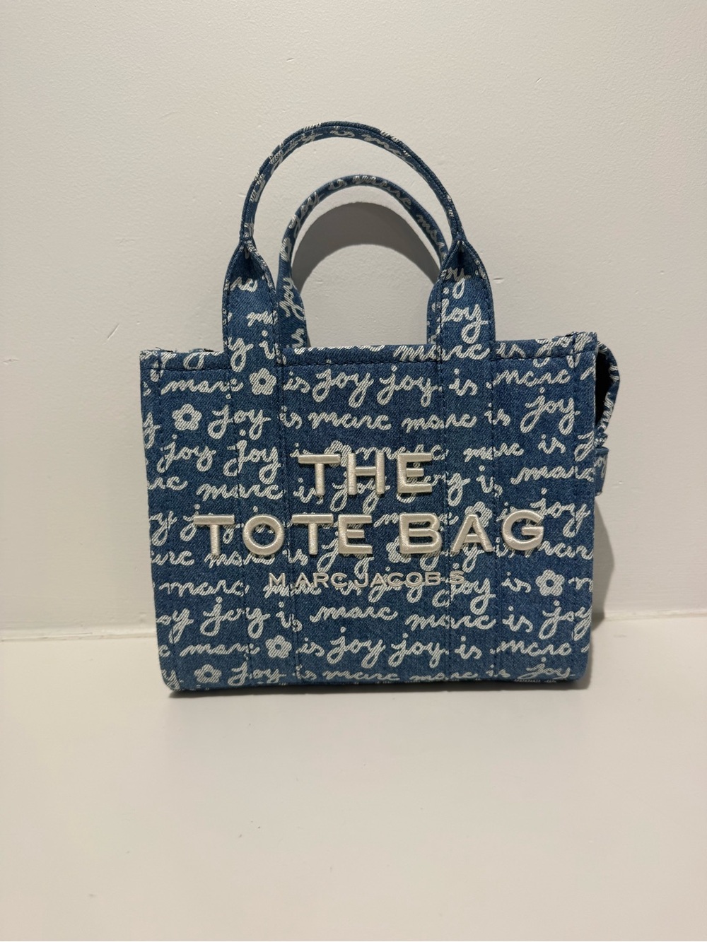 NWT Marc Jacobs The Marc is Joy Tote Bag small size denim